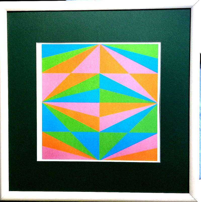 Max Bill Field of 32 Parts Multiple 29x29cm, with Frame 43x43cm, Gift