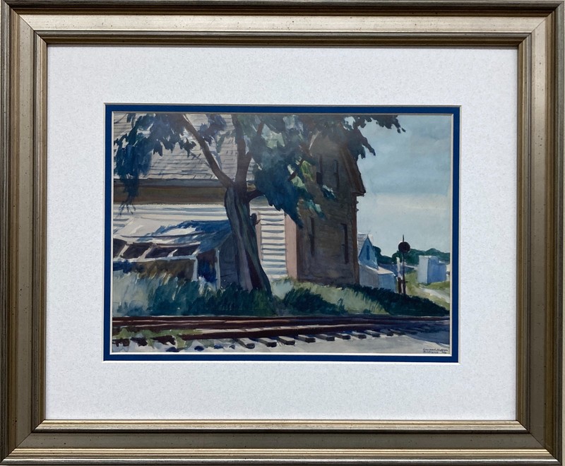 Edward Hopper "Lime Rock Railroad 1926" Newly CUSTOM FRAMED Art Americana