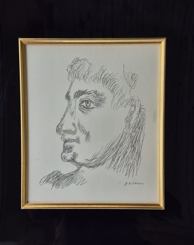 Gregorio de Chiricio 1928 Self-Portrait Limited edition Lithograph signed