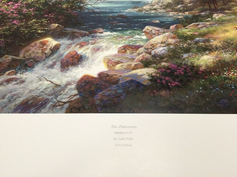 Larry Dyke: THE FISHERMAN (Scenic) --SN Lithograph 2002 Ed 2000 NIF gallery
