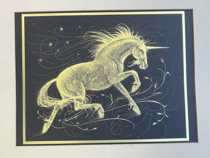 Paul M. Breeden Metal Art Foil unicorn gallery