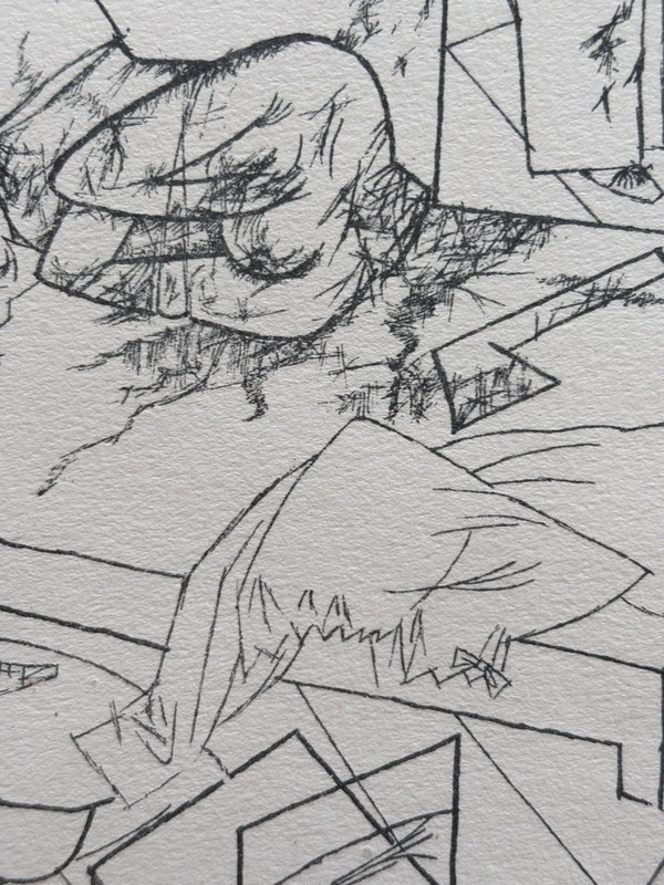 GEORGE GROSZ “Sex Murder in Ackerstrasse.” Signed Lithograph 1922 gallery