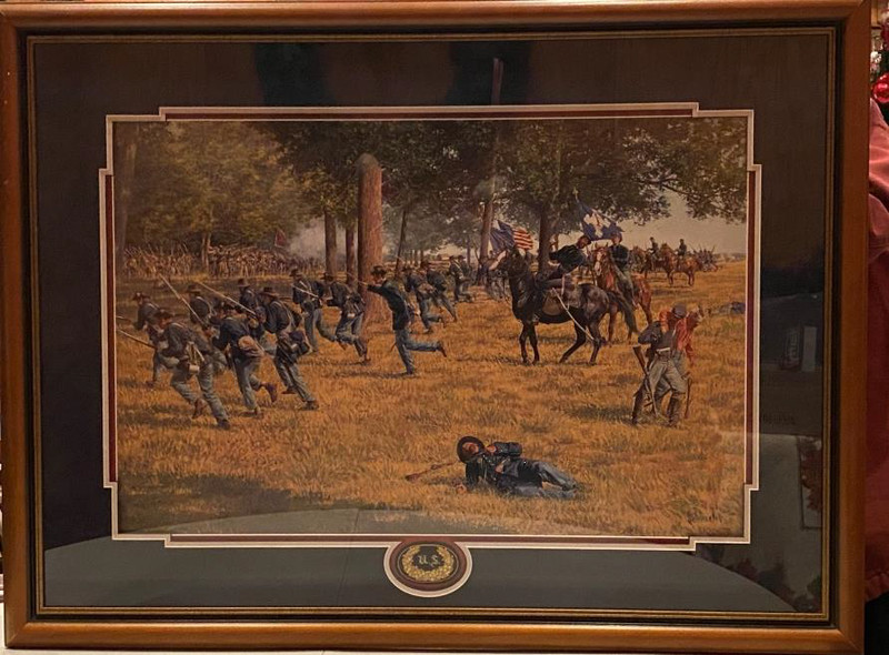 The Death of Reynolds, Bradley Schmehl, Civil War Painting
