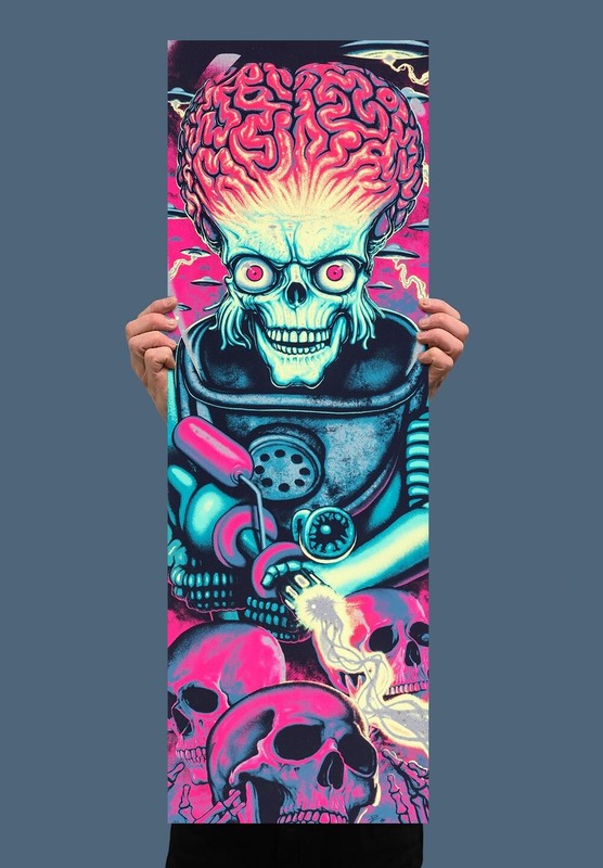 MARS ATTACKS Movie POSTER Mondo Print Prize Captive Topps Spirit Halloween RARE