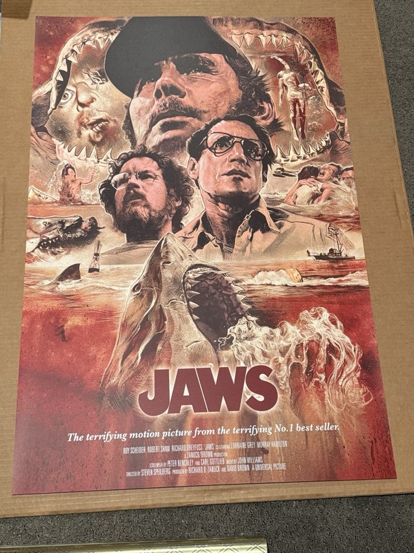 Graham Humphreys Jaws Variant Red Screenprint AP #2/10