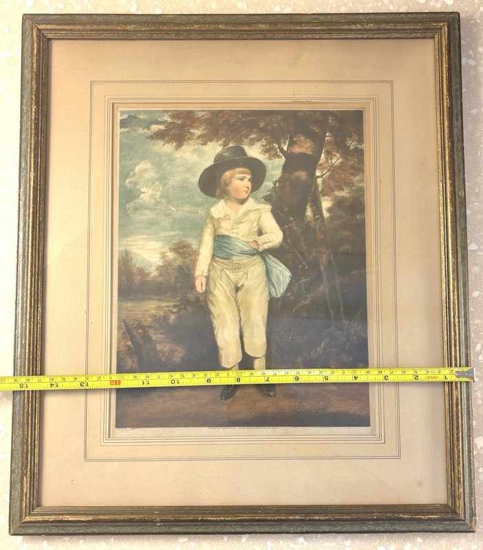 Antique Franz Hanfstaengl Photogravure After Sir Joshua Reynolds c.1900 Framed gallery