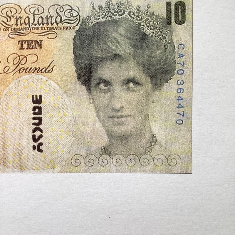 BANKSY Banknote Princess Di-Faced De Faced Tenner £10 Note Signed + Dismaland gallery