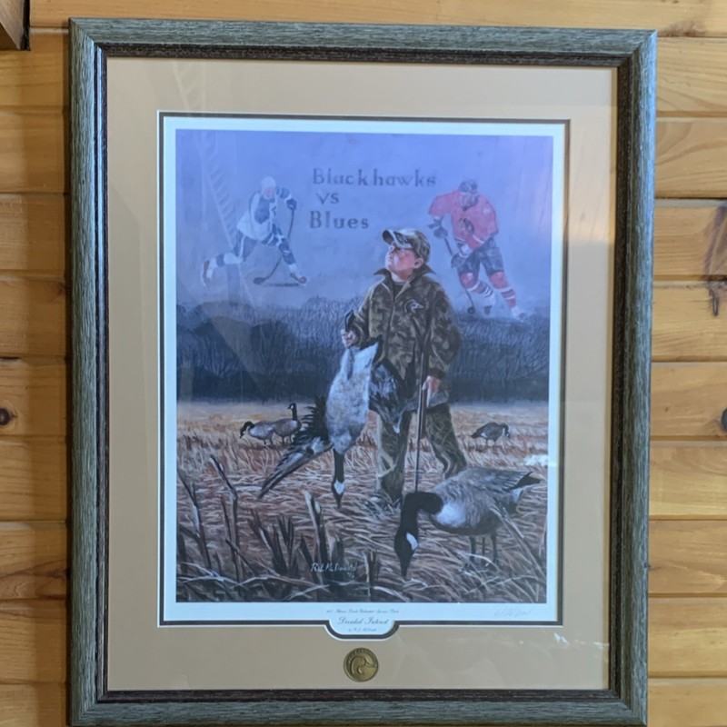 R. J. McDonald Signed 2017 Ducks Unlimited Print «Divided Interest»