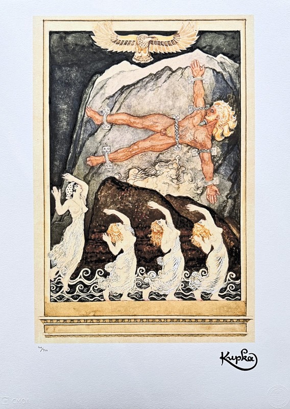 FRANTIŠEK KUPKA - Prometheus - signed, numbered 100/350, 50x70 cm