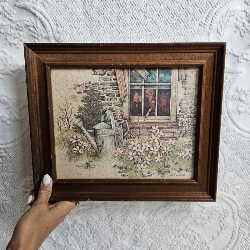 Vintage «Country Waysides» print by Dick Dahlquist, 12 1/2 in x 10 1/2 in