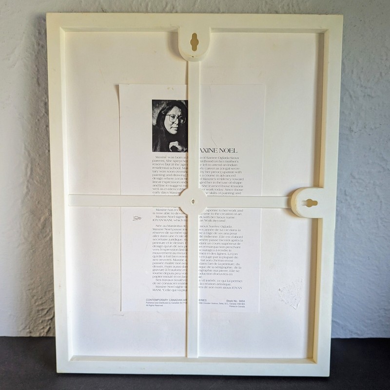 Ioyan Mani (Maxine Noel) Signed Print “The Sacred Stones” Native Amer Framed. SW gallery