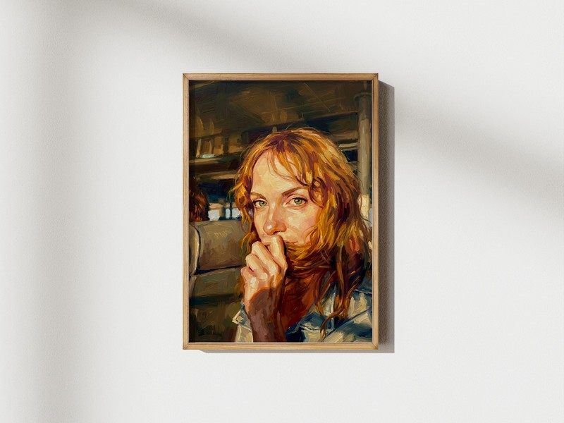 Female Portrait | Print on Matte Paper | Woman Face Wall Art gallery