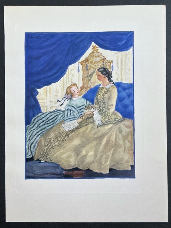 Art Deco Georges Lepape 1937 Jazz-Age, Original Heliogravure Copper-plate Women gallery