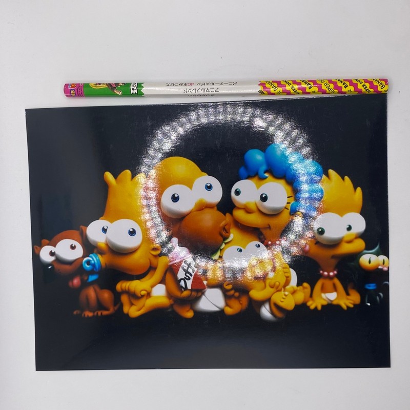 rare official martin lopez mexican artist photo print 8×5″ simpsons family baby