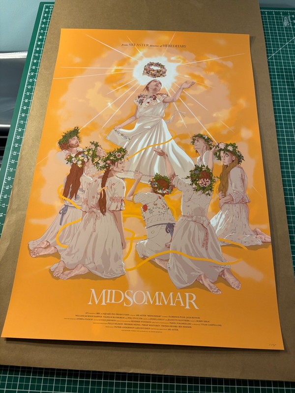 Midsommar by Ben Turner Mondo style poster #/35 screen print rare!