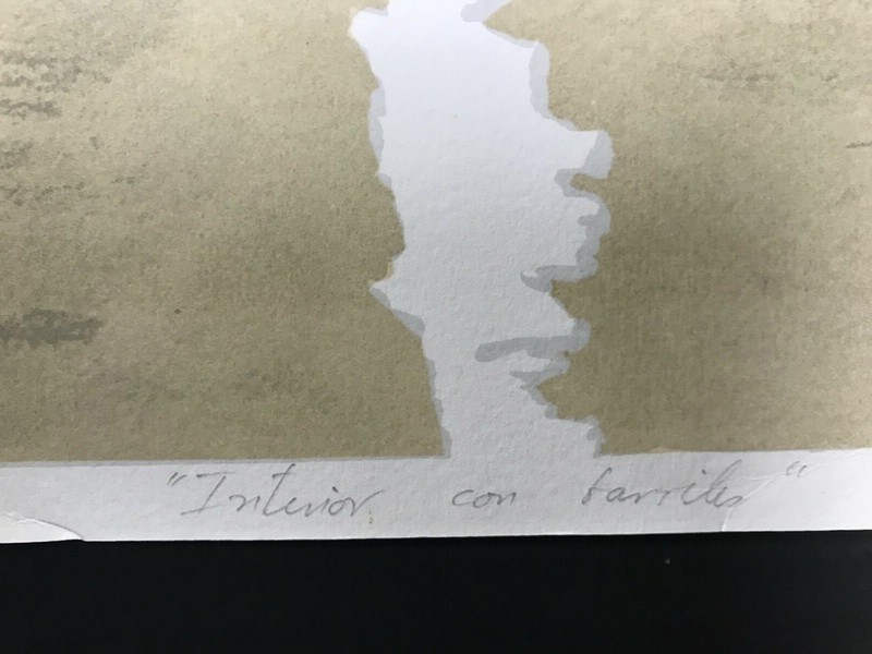 Serigraph by Luis Enrique Camejo. ¨Interior con Barriles¨. 2013. Original signed gallery