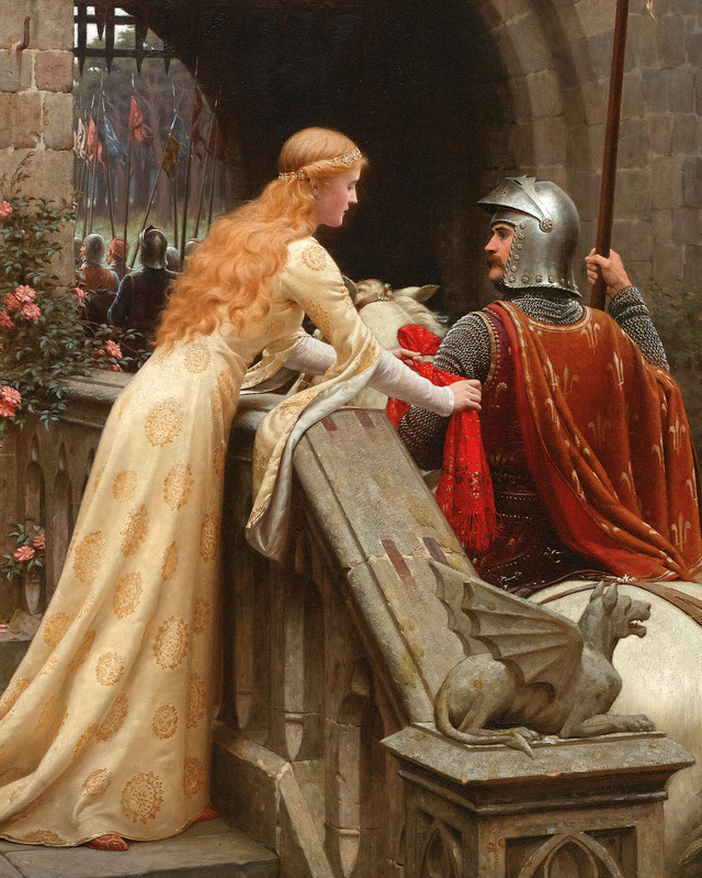 God Speed by Edmund Leighton 8"x10" Reproduction Art Print 8x10