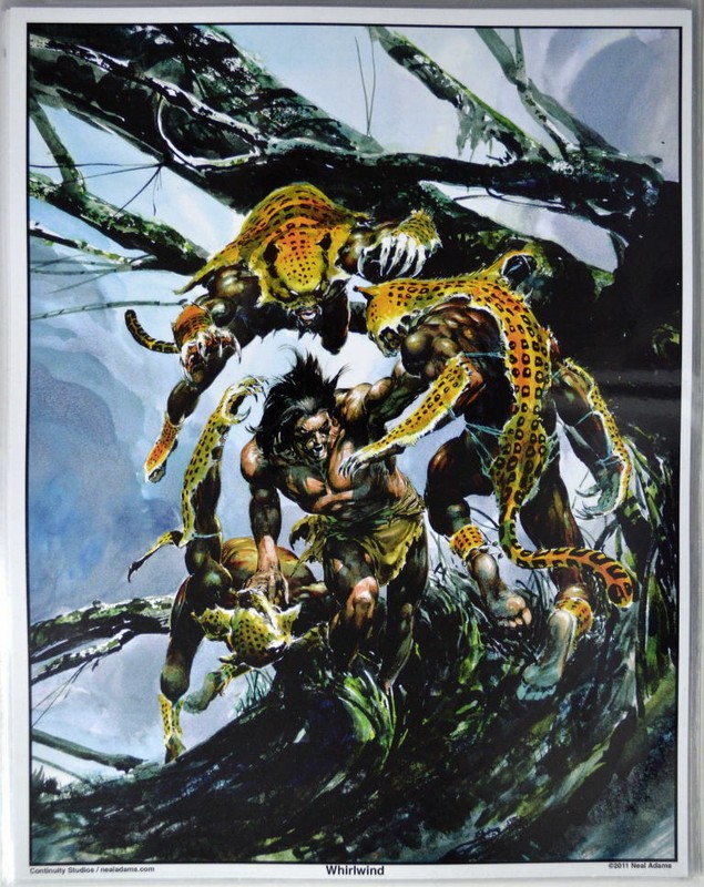 TARZAN Whirlwind PRINT Neal Adams art Continuity Pub 2011