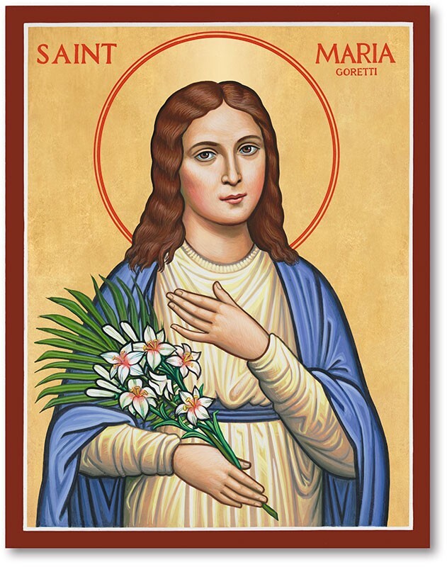 ST SAINT MARIA Goretti ICON 8x10" ULTRA PREMIUM SATIN Print