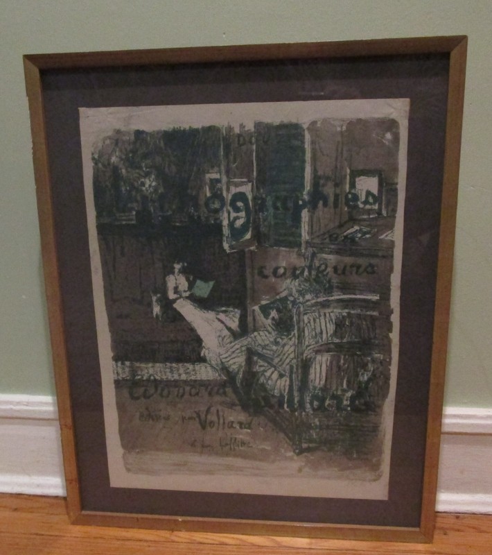 Rare Signed EDOUARD VUILLARD Lithograph Cover «Landscapes & Interiors», c. 1899