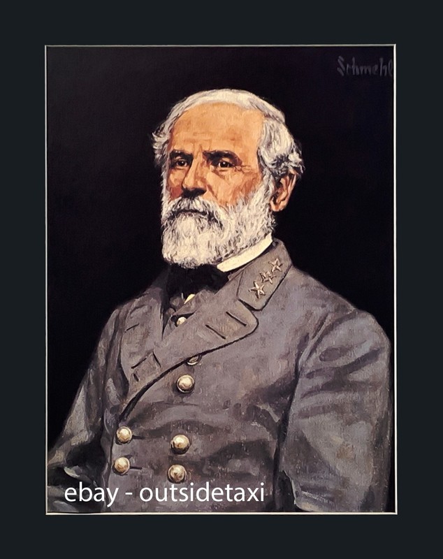 Bradley Schmehl General Robert E Lee Matted 11″ x 14″ Art Print Civil War