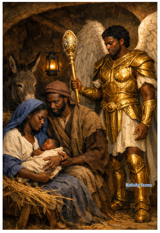 Nativity Scene Black