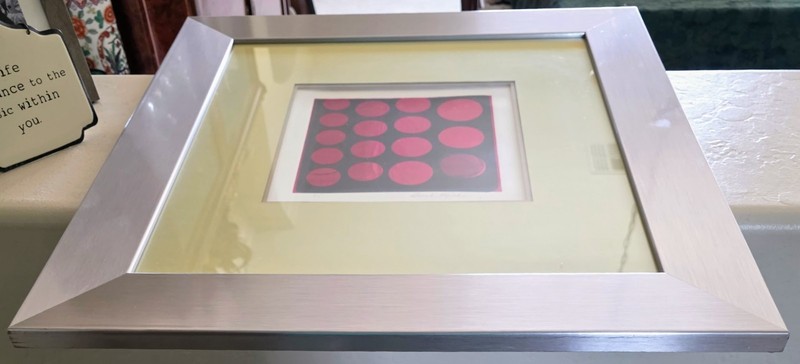 Sarah Kriehn Orig Monoprint "Polka Dots" Magnani Pescia Paper-Mayo Hosp Cal 2012 gallery