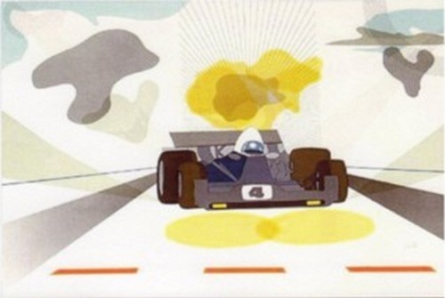 Raymond Loewy Race Car In Sun & Car With Headlight H/S w/coa was$1900