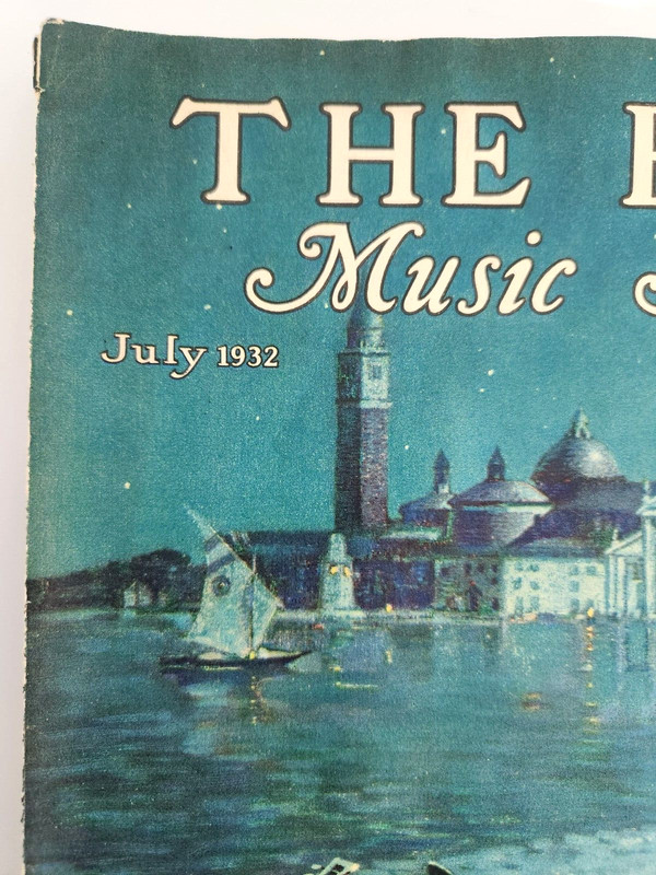 Venice Gondola The Etude Music Magazine Wilmer Richter Vintage 1932 Cover Only gallery