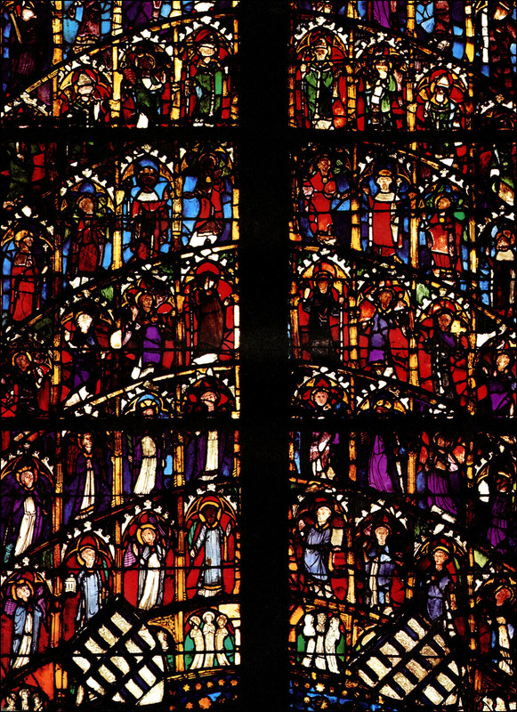 1976 Vintage Print Stained Glass All Saints Window Chapel Saint John Cathedral