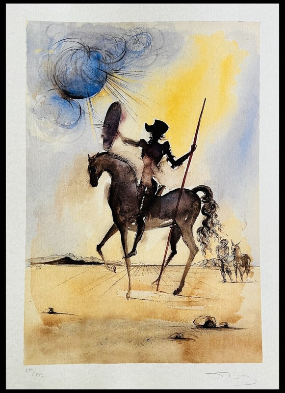 Salvador Dali Lithograph COA Original Signed With Pen Numbered In Pencil
