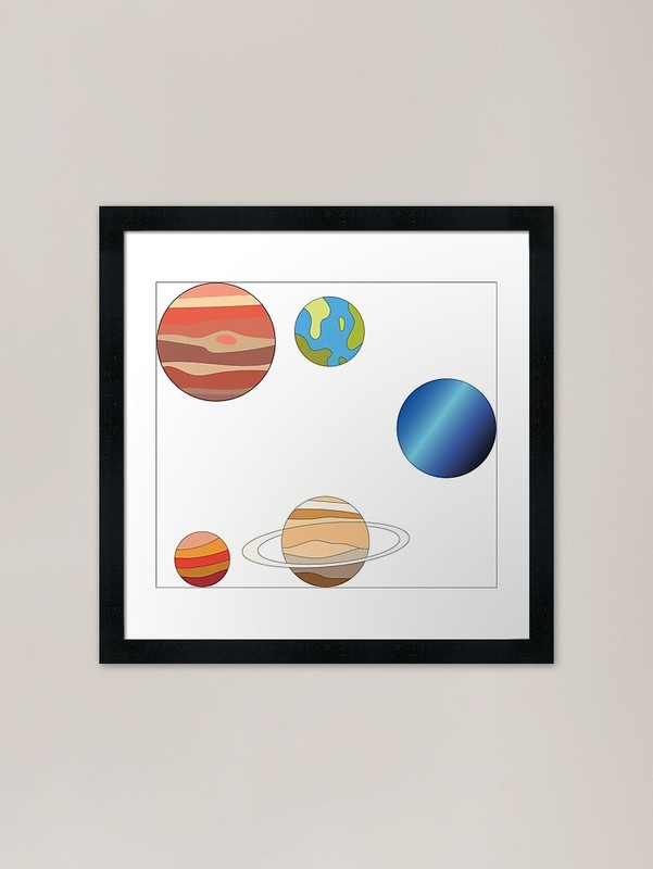 planets Framed Art Print Framed Wall Art Poster Canvas Print Picture