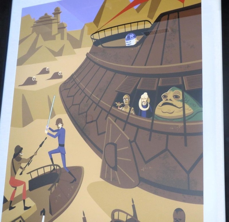 SHAG Tiki Serigraph Print Star Wars Return of the Jedi SIGNED 139 / 200 Carkoon gallery
