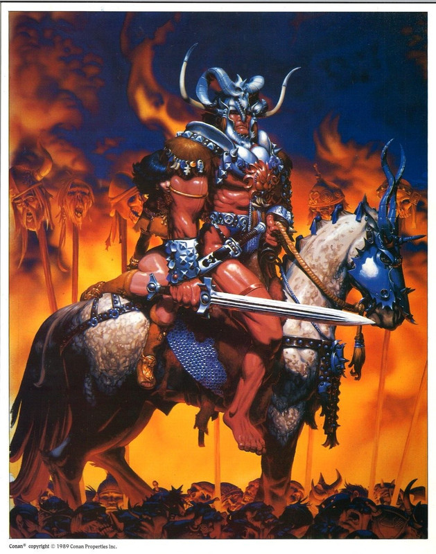 CONAN The BARBARIAN Limited Edition ART PRINT 10 1989