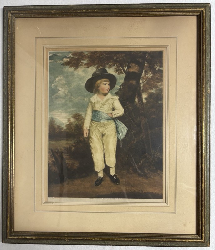 Antique Franz Hanfstaengl Photogravure After Sir Joshua Reynolds c.1900 Framed