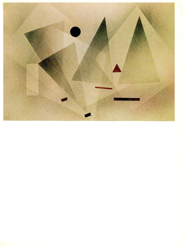 1979 Vintage KANDINSKY «MOVING VEILS (WANDERSCHLEIER)» COLOR offset Lithograph