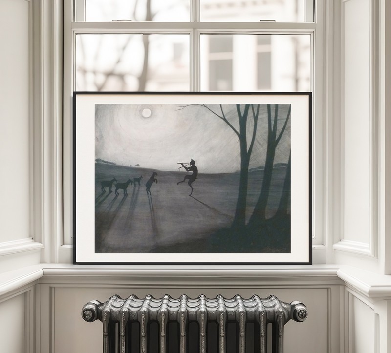 Leon Spilliaert Print - Faun by Moonlight, 1900, Wall Art poster gallery