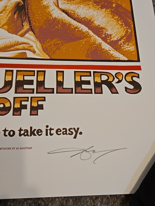 Ferris Buellers Day Off John Hughes Movie Art Print Poster Mondo AJ Masthay /250 gallery