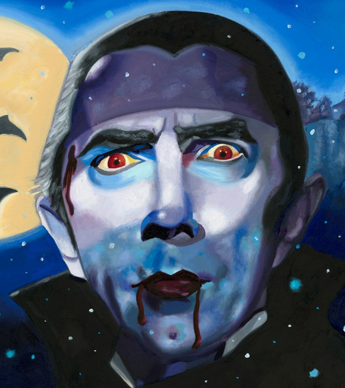 Bela Lugosi Dracula Art Print Vampire Wall Art Gothic Horror Halloween Decor