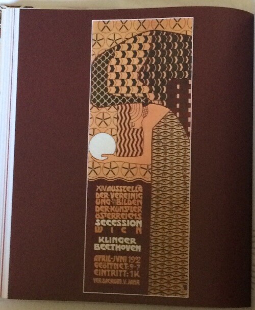 Jugendstil Art Nouveau Vintage Poster Print 12 1/8″ x 10 1/2″ for Vienna Exhibit