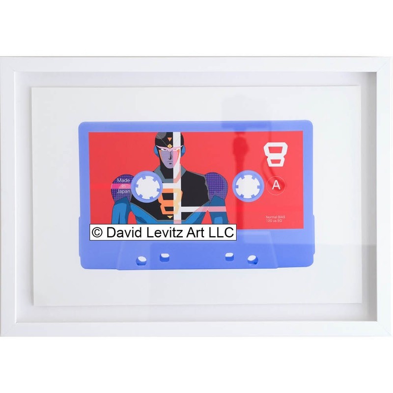 8 Man Pop Art, 12×18 inches, Framed, Limited Edition, by David Levitz