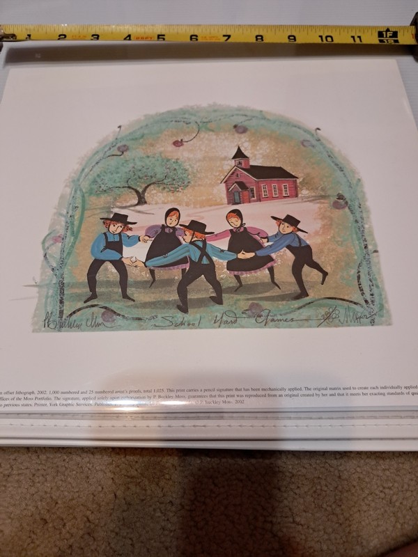 P. Buckley Moss SOLD OUT - School Yard Games #380 1025 Limited Edition Signed gallery
