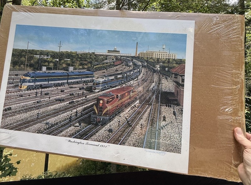1991 SIGNED Robert West Washington Terminal 1951 Print gallery