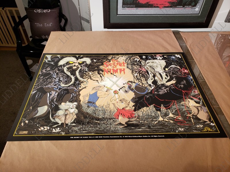 Mondo Style Print Lone Limited Edition Don Bluth The Secret of Nimh #d of 140