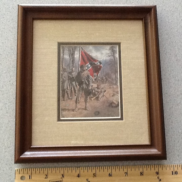 «Southern Standard Bearer» Framed Print by Don Troiani APPROX 10 X 10″