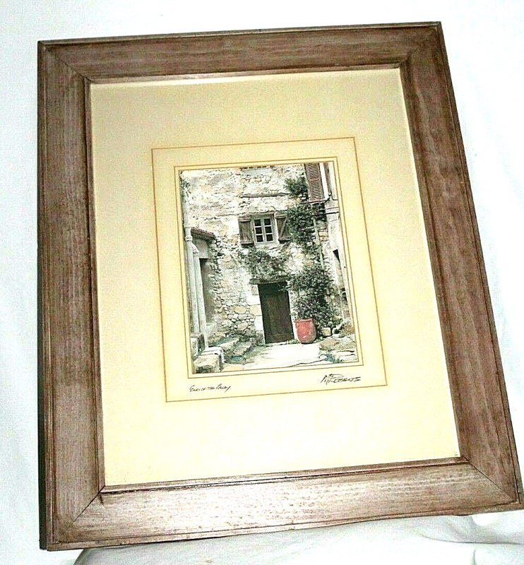 END OF THE ALLEY, MARTIN ROBERTS, ARTIST, SIGNED, WOOD FRAME 16″ X 20″, MATTE