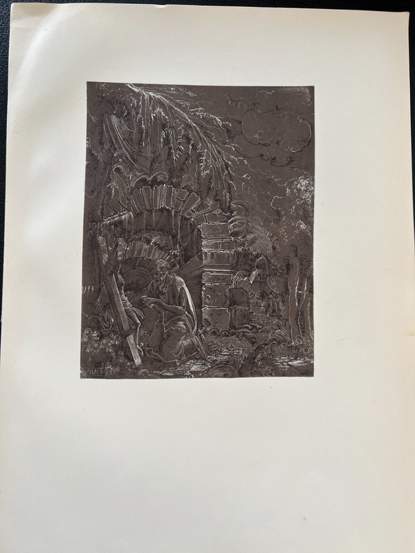 Altdorfer, Albrecht «St. Jerome in the Desert» Print, 6″ x 7 3/4″ (Image)