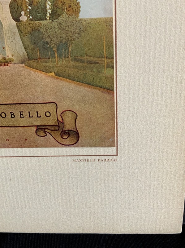 Maxfield Parrish “Vicobello” Original Print From The 1912 Jansen Portfolio Nice gallery