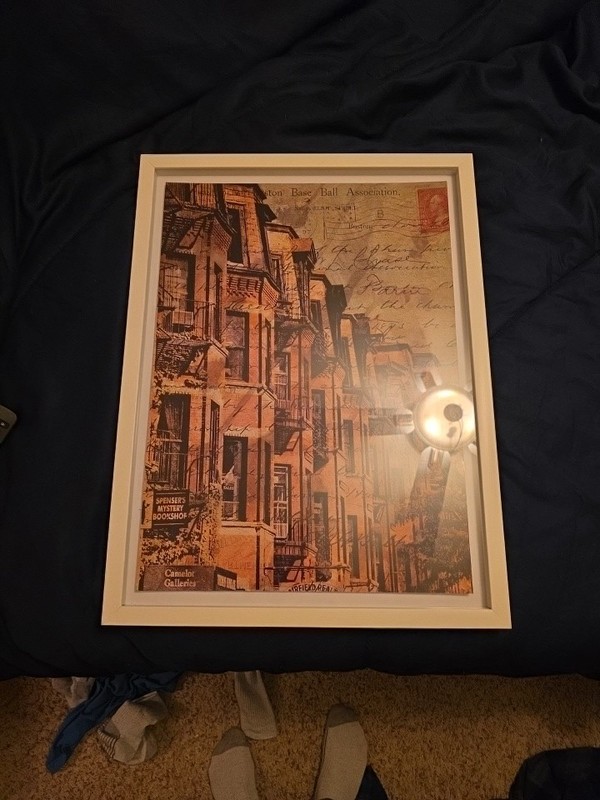 18″×24″ White Framed Boston Brownstone Wall Art Print Oliver Gal Artist co.