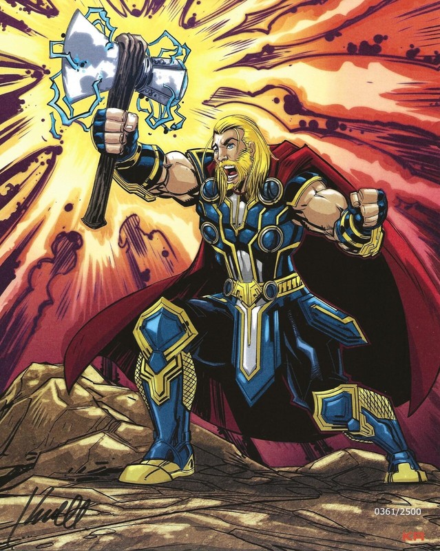 BAM Box Geek Thor Love and Thunder Art Print 8×10 – Karl Alstaetter – #361/2500
